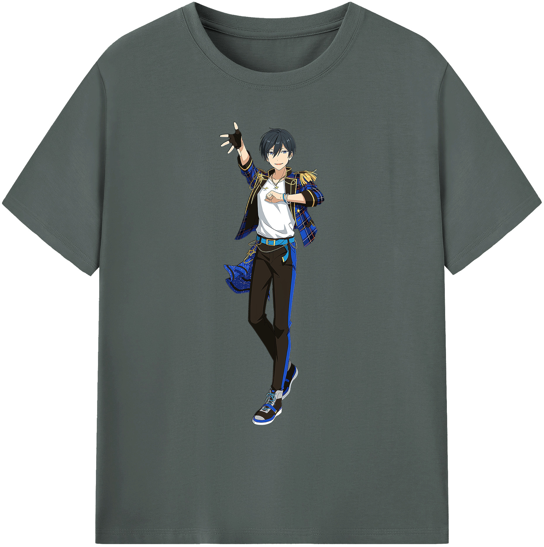 （画像用） あんさんぶるスターズ! Ensemble Stars 綿100％ メンズ半袖Tシャツ｜肌触りやわらか＆通気性